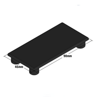 60-020-1 MODULAR SOLUTIONS POLYAMIDE PART END CAP 45MM X 90MM BLACK